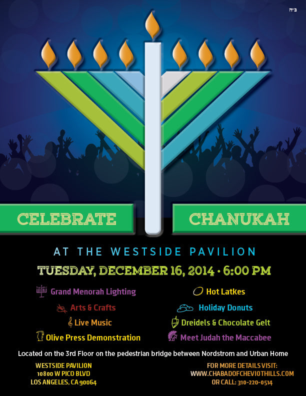 Chanukah Menorah Lighting Impacting Image